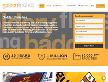 Tablet Screenshot of goldenfinishes.com